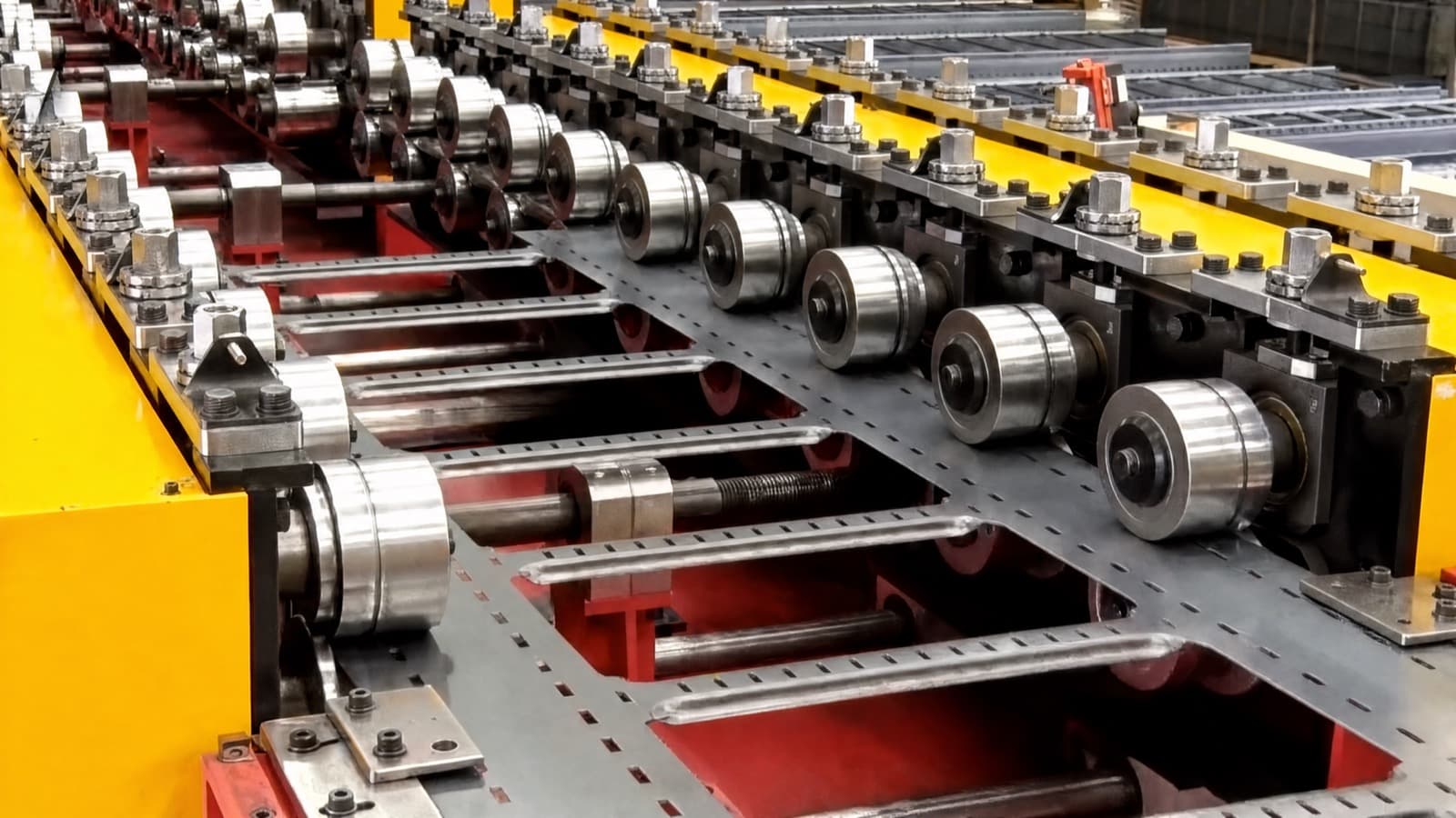 3S proprietary roll-forming line shaping a Diet Cable Tray